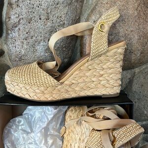 INC International Concepts Black Wedge Shoes